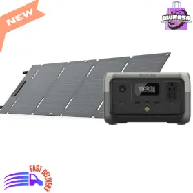 Ecoflow 842783143518 Ef Portable Power Station River 2 45w Solar Panel 256wh Lifepo4 Battery