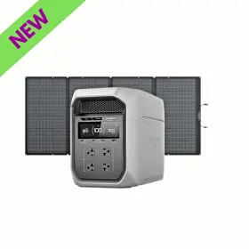 D3mp-400w Ecoflow Delta 3 Max Plus Portable Power Station With A 400w Solar Panel