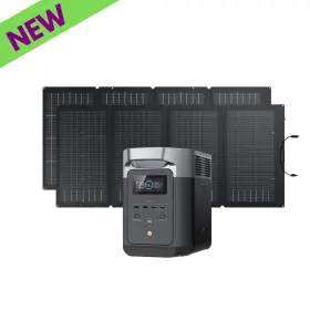 Delta2-220w2 Ecoflow Delta 2 Portable Power Station Qty Two 220w Solar Panels Multi-charge