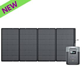 Ecoflow Delta2max-400w1 Delta 2 Max Portable Power Station And A 400w Solar Panel