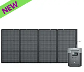 Delta2max-400w1 Ecoflow Delta 2 Max Portable Power Station And A 400w Solar Panel