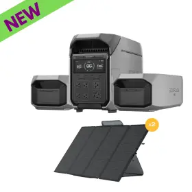 Solar400w2 Ecoflow Dp3 Eb2 Delta Pro 3 Qty 2 Extra Batteries 400w Solar Panel