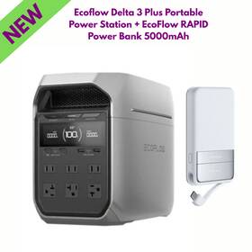 Ecoflow Efdelta3p-us-ef-rapid5000-us Delta 3 Plus Portable Power Station Rapid Bank 5000mah