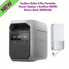 Efdelta3p-us-ef-rapid5000-us Ecoflow Delta 3 Plus Portable Power Station Rapid Bank 5000mah