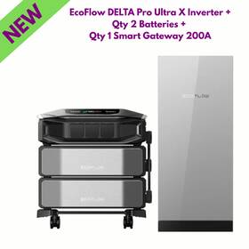 Ecoflow Efdeltaproux-us-2eb-efats-us Delta Pro Ultra X Inverter Qty 2 Batteries 1 Smart Gateway 200a
