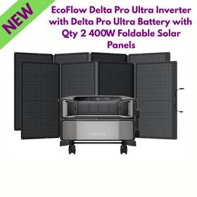 Ecoflow Efdpu-bp-400w2-us Delta Pro Ultra Inverter One Battery Qty 2 400w Foldable Solar Panel
