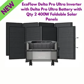 Efdpu-bp-400w2-us Ecoflow Delta Pro Ultra Inverter One Battery Qty 2 400w Foldable Solar Panel