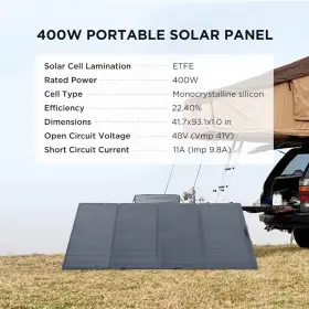 Efsolar400w Ecoflow 400w Solar Panel Self-supporting Waterproof Smart Outdoor Kit New