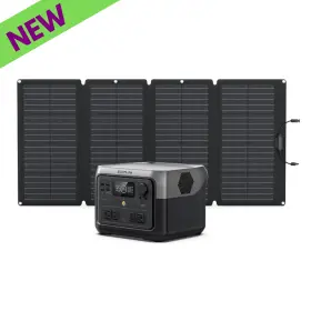 River2max-160-1-us Ecoflow River 2 Max Portable Power Station 512wh Qty One 160w Solar Panel
