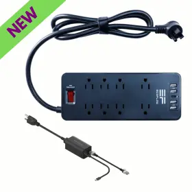 Ssocket-b-zma003-c14-vas Ecoflow Eco Surge Protector Power Strip Portable Station Grounding Adapter