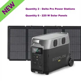 Tmr500-6ms430-us Ecoflow Qty 2 Delta Pro 3600w Power Station With 6 220w Solar Panels