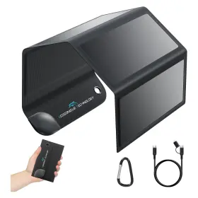 Ed-8p Ecosonique Technology 8w Portable Solar Chargers 5v Usb-c Small Power Emergency Foldable