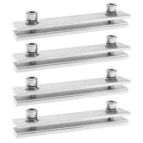 Bo918 Ecsing 4pcs Solar Panel Rail Profile Connector Aluminium Mounting Connectors