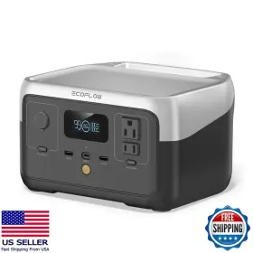 B0b8mxprdb Ef Ecoflow Portable Power Station 256wh Fast Charging 2 Ac Outlets Solar Generator