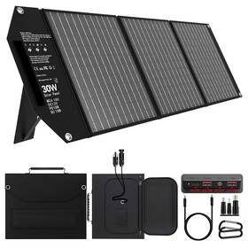 Ekieudl 445032867857 Portable 30w Solar Charger Foldable Panel With Usb C And A 18v Mc4 12v