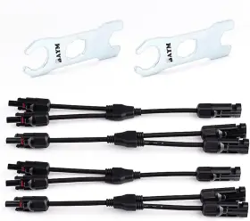 1p-mspanner Electric Co. Ltd 445036719701 Metal Spanner 2 To 1 Solar Panel 3 Y Branch Cable Connector 4 Wi