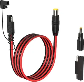 Elfculb 313043985938 Sae To 8mm Adapter Cable 14awg Dc Male Connector For Solar Panel 6ft