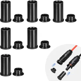Elfculb 313105329373 Solar Panel Plug Caps Weather Resistant Dust Male And Female Cap For Sol