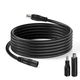 Ex7909m-f-10 Elfculb Dc Power Extension Cable 14awg 10ft 8mm Male To Female Cord Compat