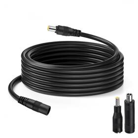 Elfculb Ex7909m-f-30 Dc Power Extension Cable 14awg 30ft 8mm Male To Female Cord Compat