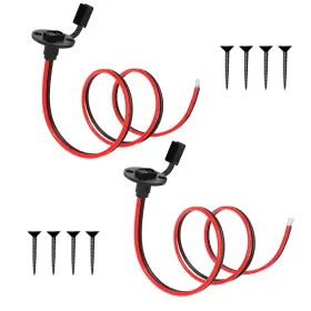 Sa2-d Elfculb 2pack 10awg 2ft Sae Connector Power Socket Sidewall Port To Empty Line Q
