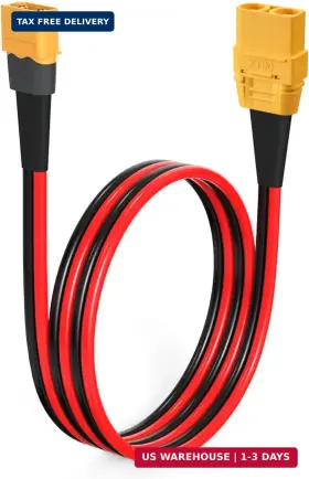 Xt60-xt90 Elfculb Xt60 To Xt90 Adapter Cable 10awg Male Female Connector Cabl