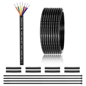 B0fbg1ww2n Enerjour 16 Gauge 7 Conductor Electrical Wire 10ft Ul 2464 Awg Cable Tinned Co