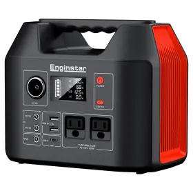 300w Enginstar 762765726631 Portable Power Station 296wh Battery Bank With 110v Pure Sine Wave Ac Ou