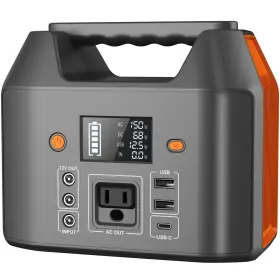 Enginstar 796167650904 Portable Power Station 150w 155wh Solar Generator 110v 42000mah Por