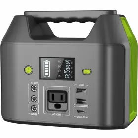 Enginstar 796167651048 Portable Power Station 150w 155wh Bank With 110v Ac Outlet 6 Outputs