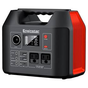 Enginstar B0fjd7lcy4 Portable Power Station 300w 296wh Battery Bank With 110v Pure Sine Ac
