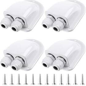 Enhon 313114094095 4 Pack Solar Cable Entry Gland Weather Resistant Dual