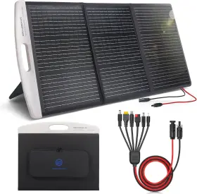Er-ps001-us Ericsity 100w Portable Solar Panel 20v Foldable Charger For Power Station Generator