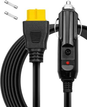 Eb55 Esuparts 445017049056 12v/24v Car Charger Cable Fit For Ecoflow Delta River Series Bluetti Anker