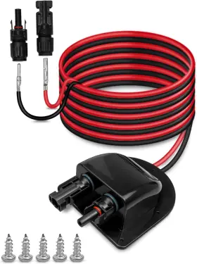 Esuparts 445054936982 Waterproof Solar Connector Entry Gland Cable Junction Box Through Rv Roof