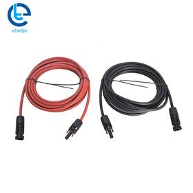 Etecgo 419980 25 Feet Extension Cable Wire Connector Solar Panel 12awg Black Red 1 Pair