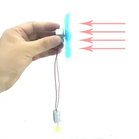 Eudax-flfd-1 Eudax Diy Dc Power Micro Motor Wind Turbine Electricity Generator Blades Model