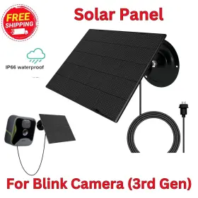 Sp-l2bl Everexceed Solar Panel Compatible With Blink Camera Outdoor 3rd Gen Xt Xt2