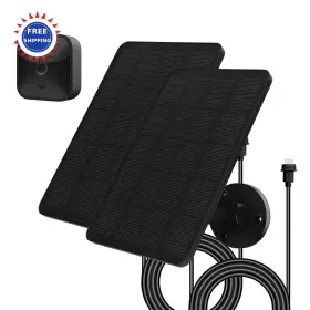 Sp-l4bl3-2 Everexceed 4w Solar Panel Compatible Blink Outdoor 3 Xt Xt2 Camera Charger 12ft