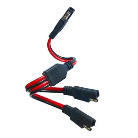 Faoyliye 726954015937 14awg Sae Y Splitter 1 To 2 Extension Cable Dc Power Automotive Conne