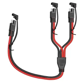 Faoyliye 761312311733 10awg Sae Y Splitter 1 To 2 Extension Cable Dc Power Automotive Conne