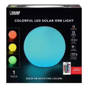 Orb12 Feit Orb12/sol Solar Fixtures 11.5 Inch Power Plastic Round Assorted Color Changing