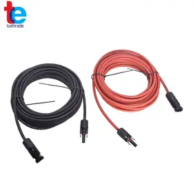 Tr36534 Findmall 1 Pair 10awg Red Black Solar Panel Extension Cable Wire Connector 25 Feet
