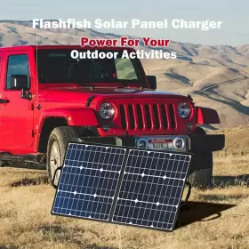 D0102hhbrmw Flashfish 50w 18v Portable Solar Panel Foldable Charger With 5v Usb D