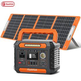 Flashfish P66a 200w 144.3wh Li-ion Solar Generator Optional With Panel 100w 18v