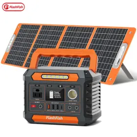 144.3wh Flashfish P66a 200w Li-ion Solar Generator Optional With Panel 100w 18v