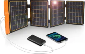 Hds40 Flexsolar 40w Waterproof Foldable Solar Charger For Camping And Hiking -new