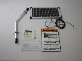 Fm123 Fomiuzy - 10w Solar Panel Kit For Mighty Mule Gto Pro Gate Opener