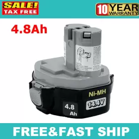 192600-1 For Makita 193985-8 14.4 Volt Pa14 4.8ah Battery 1420 1422 1433 1434 1435f Dril