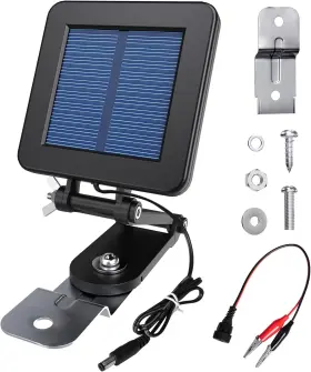 Foricx 711181117547 6v Solar Panel For Deer Feeder Efficient Charger With Adjustable Mount